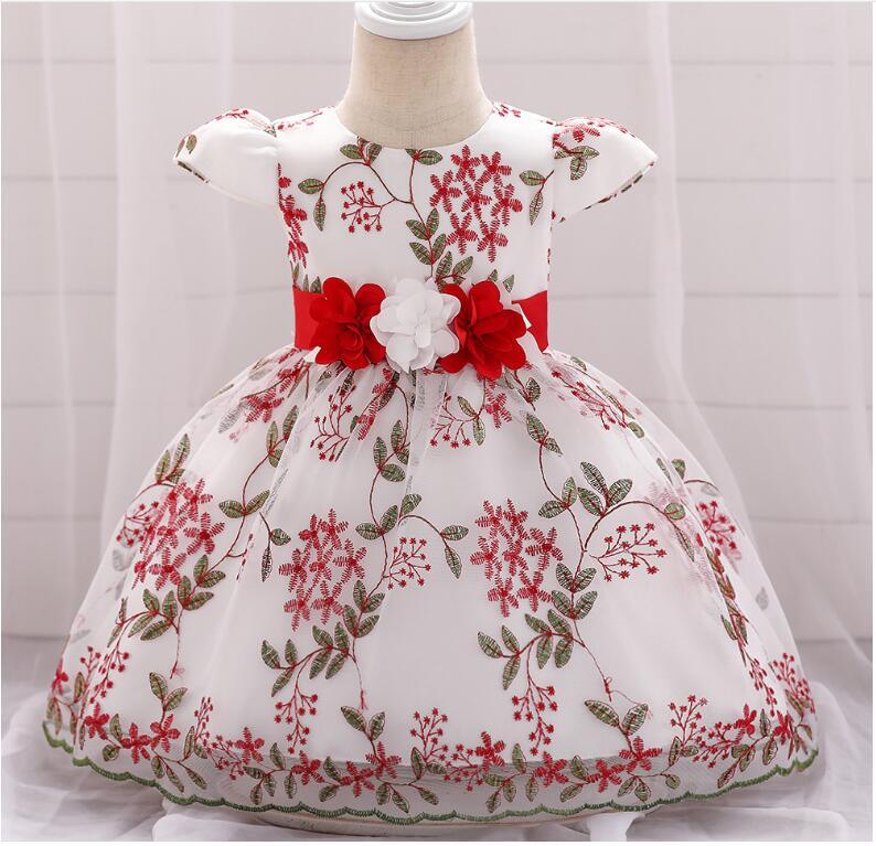 summer children's clothing new baby birthday party wedding dress skirt girls fluffy dress - Almoni Express