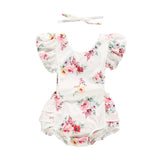 Summer Children's Floral Girl Baby Clothing - Almoni Express