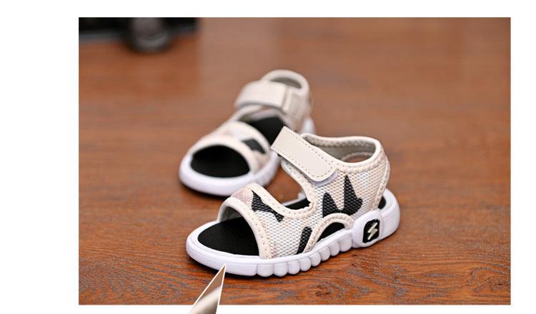 Summer Children's Shoes Fashion Lightweight Soft Flat Boy Sandals - Almoni Express