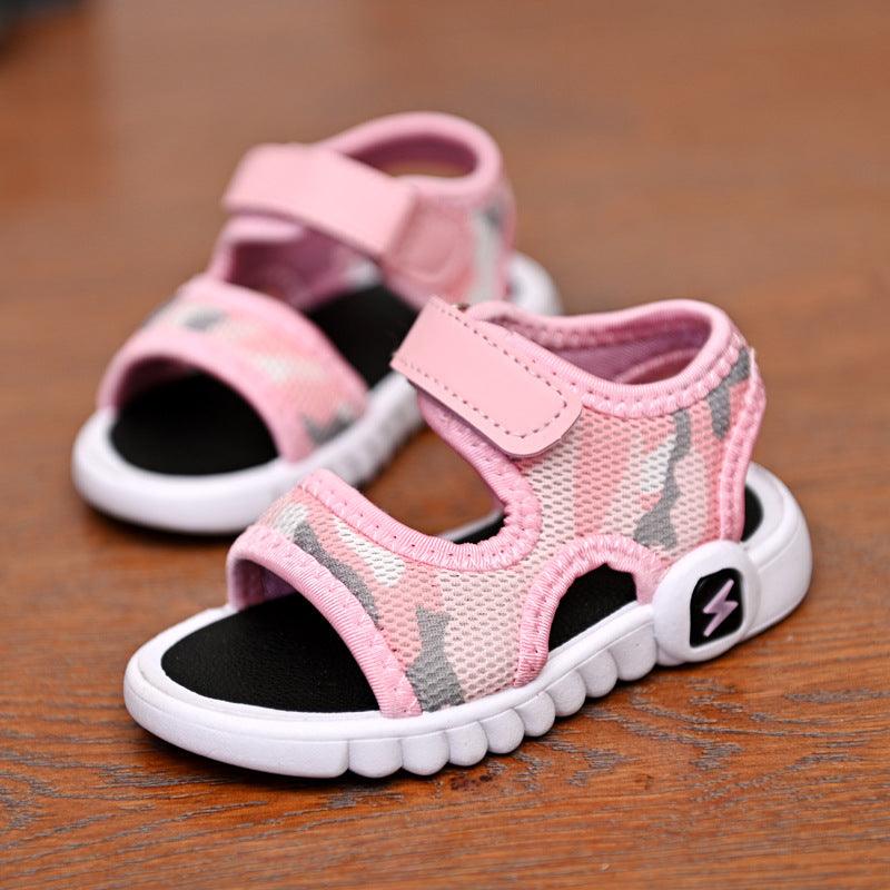 Summer Children's Shoes Fashion Lightweight Soft Flat Boy Sandals - Almoni Express