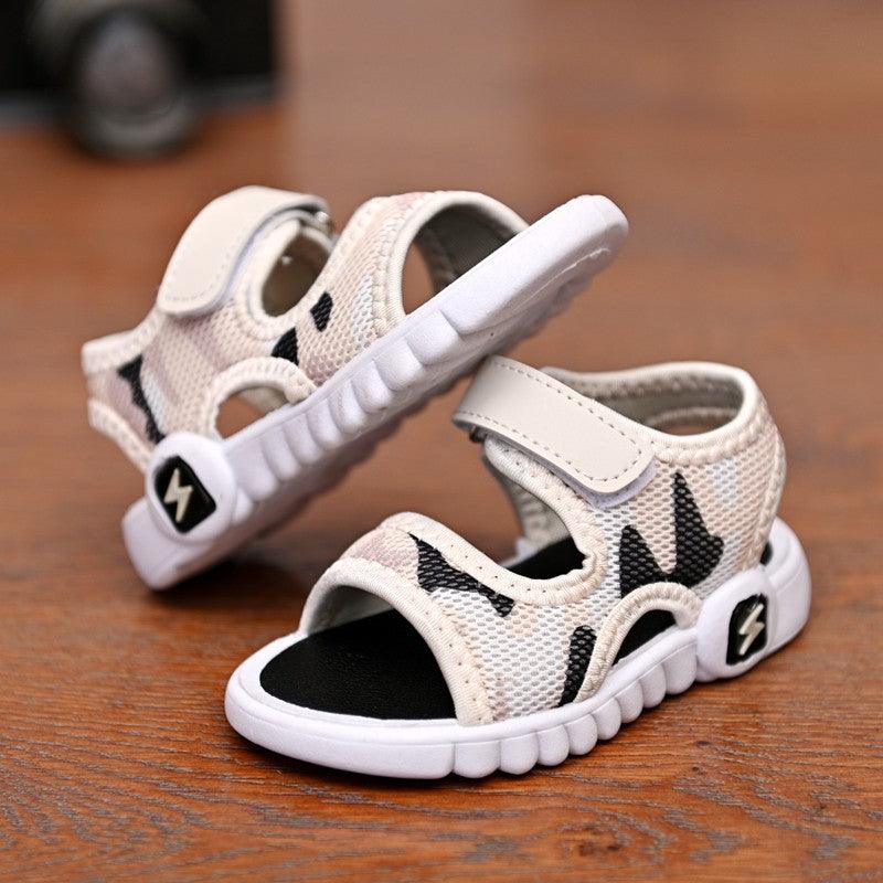 Summer Children's Shoes Fashion Lightweight Soft Flat Boy Sandals - Almoni Express