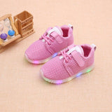 summer children single shoes LED lights boys boys - Almoni Express