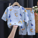 Summer Clothes Cotton Silk Air-conditioning Clothes Baby Clothes - Almoni Express