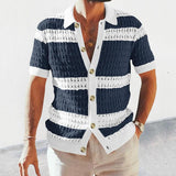 Summer Collar Shirts Men Casual Formal - AL MONI EXPRESS