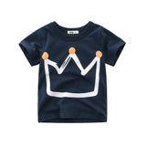 Summer New Boys' Short Sleeve T-shirt Children's T-shirt - Almoni Express