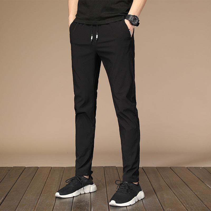 Summer New Ice Silk Casual Pants Men - Almoni Express