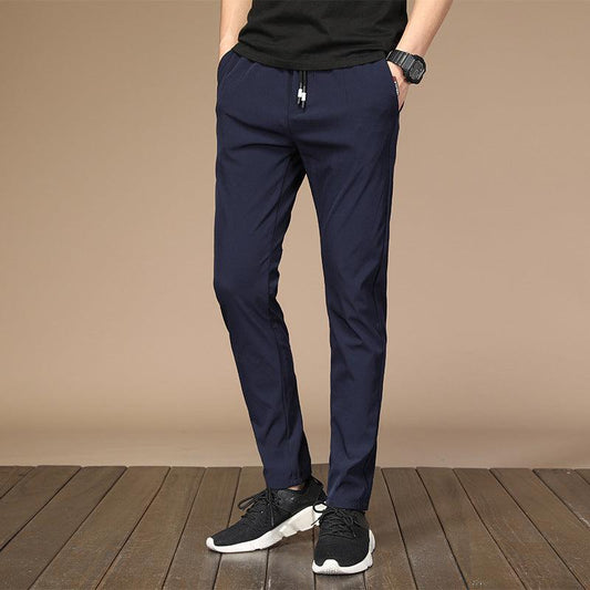 Summer New Ice Silk Casual Pants Men - Almoni Express