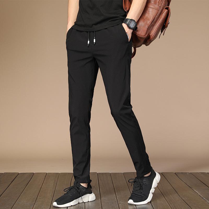 Summer New Ice Silk Casual Pants Men - Almoni Express