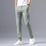 Summer Pants Men's Pants Thin Summer Casual Pants Men's Ice Silk Pants - Almoni Express