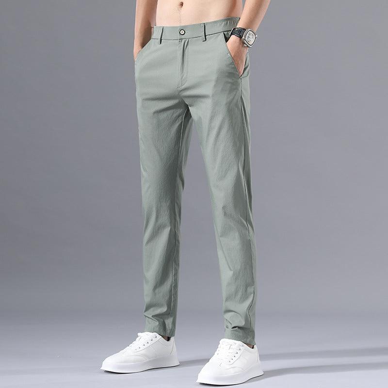 Summer Pants Men's Pants Thin Summer Casual Pants Men's Ice Silk Pants - Almoni Express