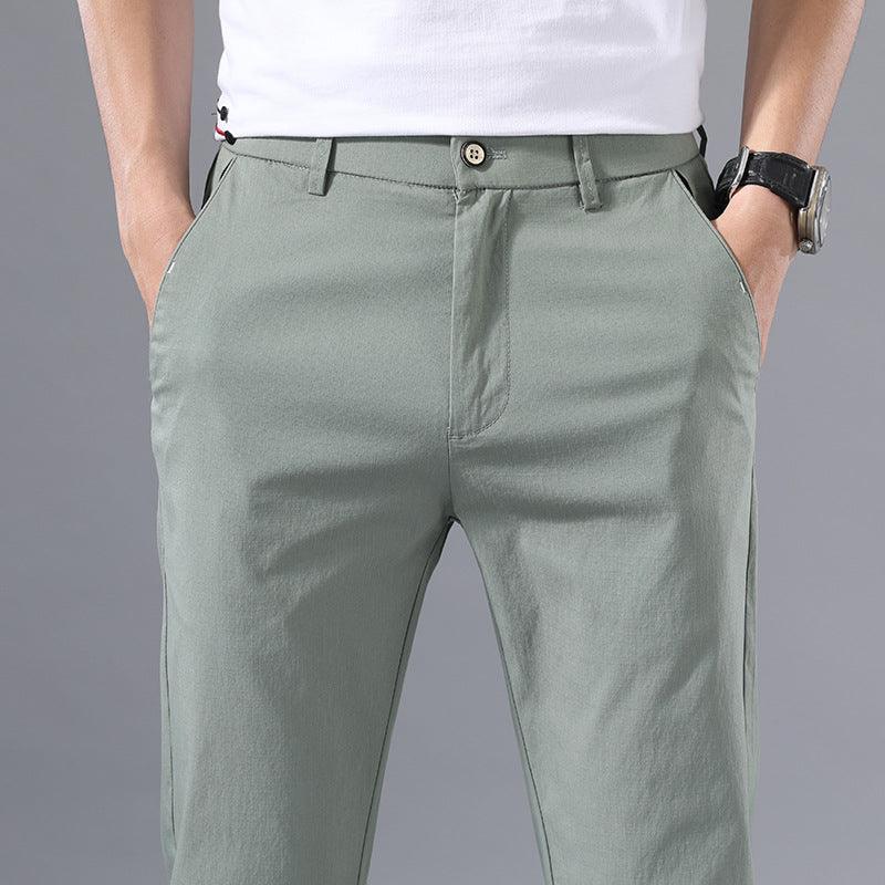 Summer Pants Men's Pants Thin Summer Casual Pants Men's Ice Silk Pants - Almoni Express