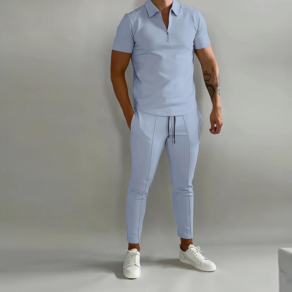 Summer Popular Men's Slim Casual Sports Suit - AL MONI EXPRESS