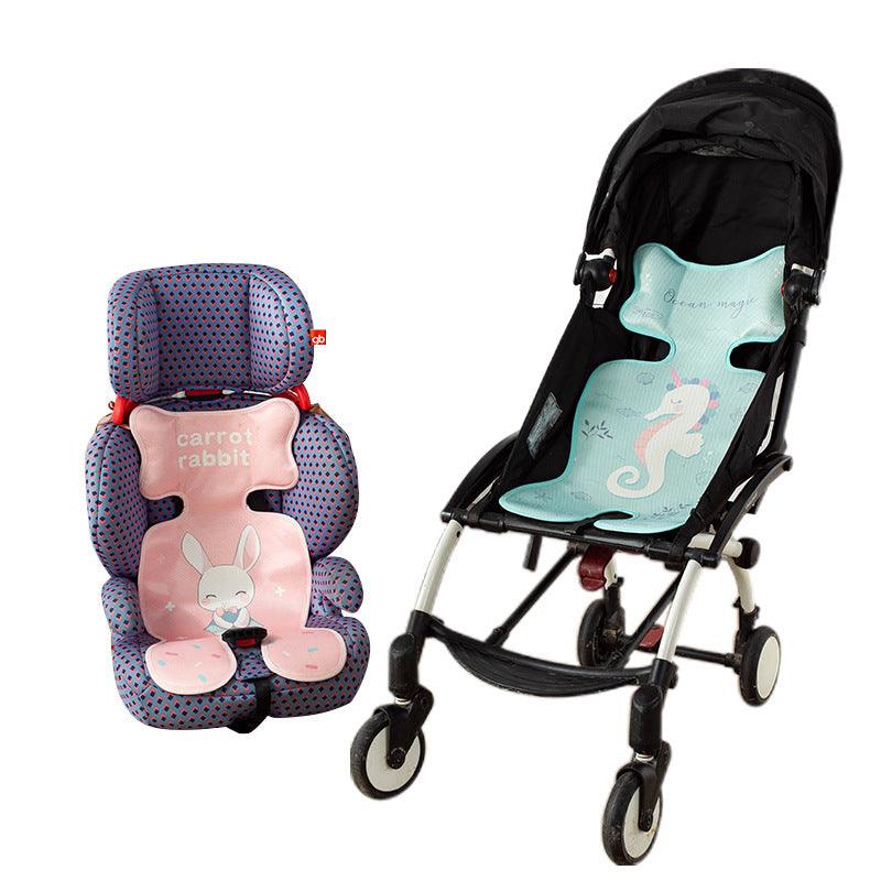 Summer Stroller Cooling Pad 3D Air Mesh Breathable Stroller Mat Mattress Latex Baby Car Seat Cover Cushion - Almoni Express