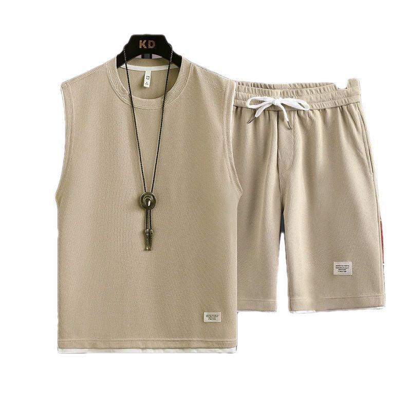 Summer T-shirt Casual Shorts Fashion Brand Ice Silk - AL MONI EXPRESS