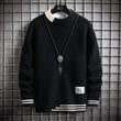 Sweater Men Fashion Autumn Winter Round Neck Warm - Almoni Express