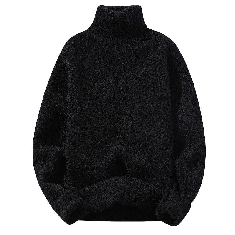 Sweater Soft Sweater Men's Slim-fit Thickened Pullover Bottoming Shirt - Almoni Express