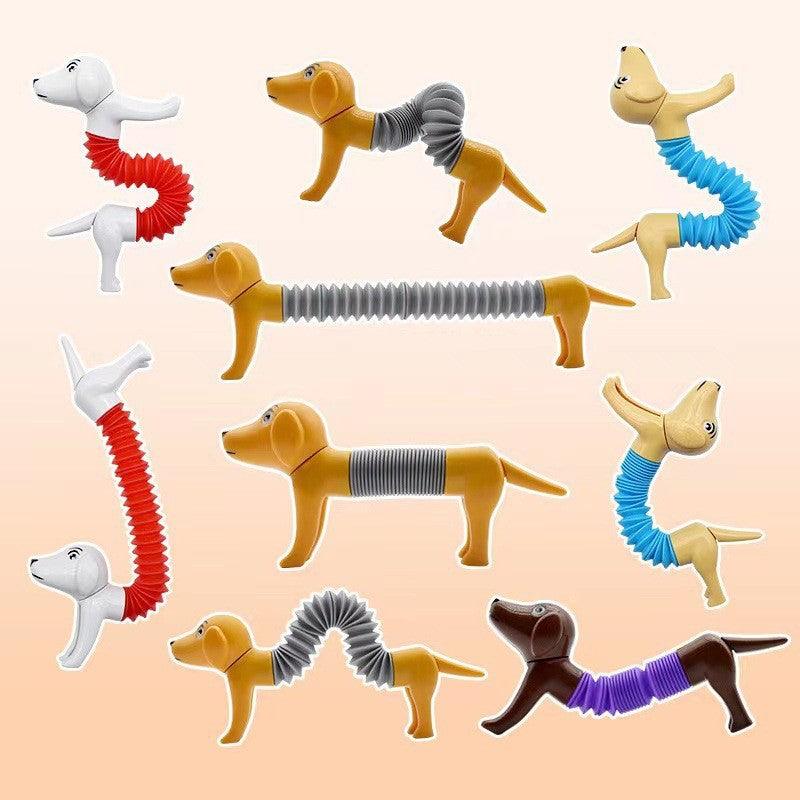 Telescopic Tube Changeable Dog Decompression Toy - AL MONI EXPRESS