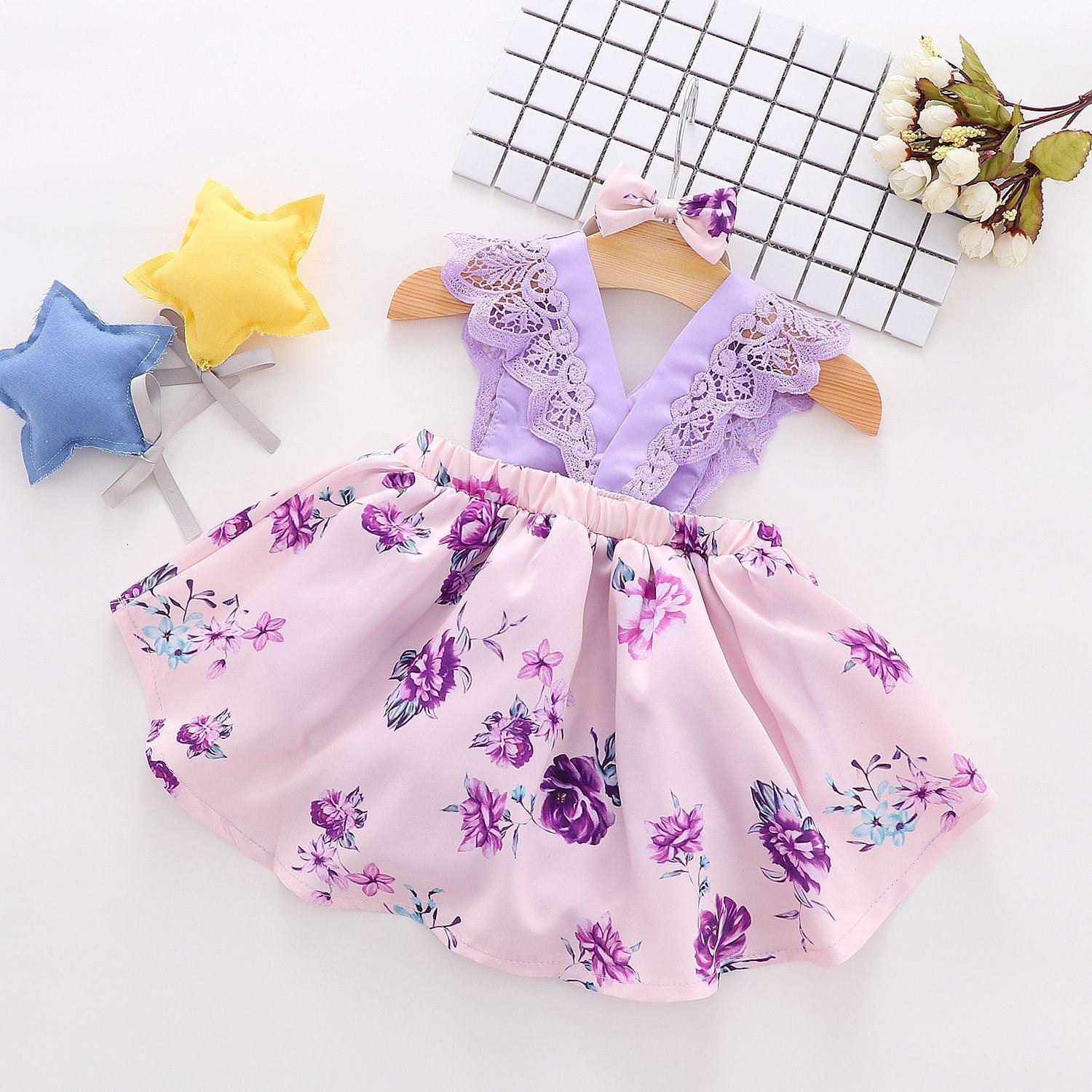 The factory sells directly the Korean version of the summer dress for girls and children in . The baby summer princess dress is a cross-border hair substitute. - Almoni Express