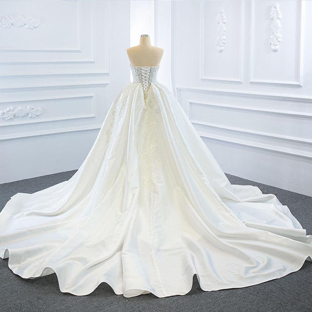 The Wedding Dress Wears Two Fishtail Tail Tube Tops, The Temperament Is Thin And Dreamy - Almoni Express