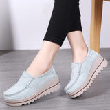 Thick-soled Flat Shoes Anti-slip Suede Height Increasing Shoes For Women - AL MONI EXPRESS