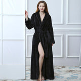 Thick waist velvet bathrobe - Almoni Express