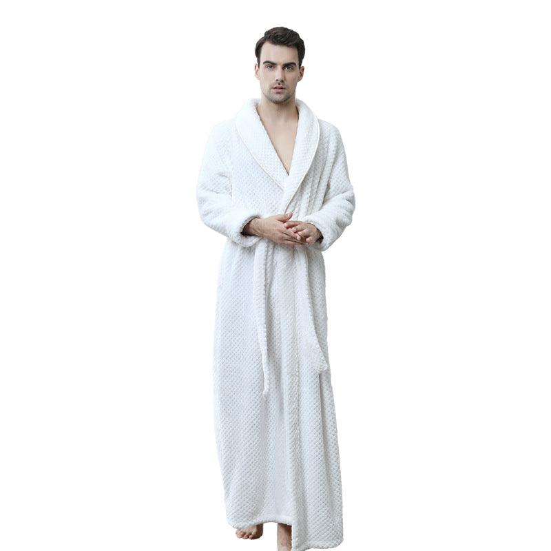 Thick waist velvet bathrobe - Almoni Express