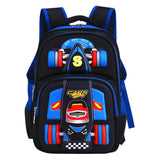 Three Dimensional Car Boys Primary School Trolley School Bag - Almoni Express