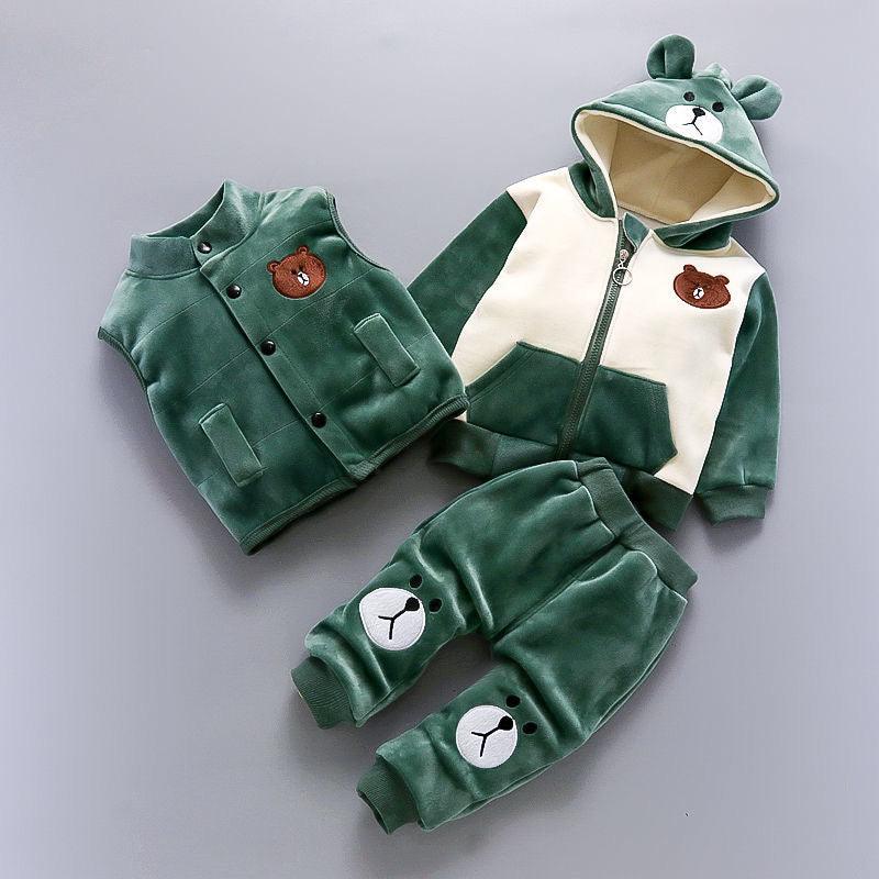 Three-piece Set Of Baby Clothes For Children And Children - Almoni Express