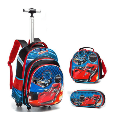 Three-piece Trolley Bag For Primary School Students - Almoni Express