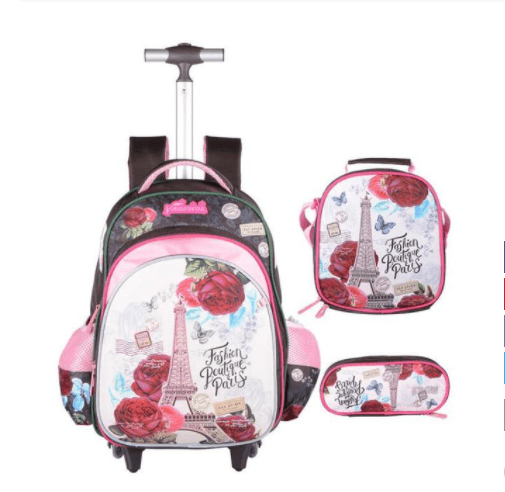 Three-piece Trolley Bag For Primary School Students - Almoni Express