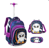 Three-piece Trolley Bag For Primary School Students - Almoni Express