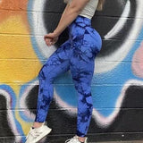 Tie Dye Leggings Women Fitness Yoga Pants Seamless Push Up Workout Tights Gym Sports Legging - AL MONI EXPRESS