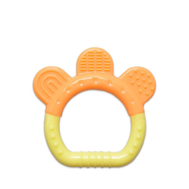 Toddlers Infants Baby Teething Toy Soft Silicone Fruit Teether Holder - Almoni Express