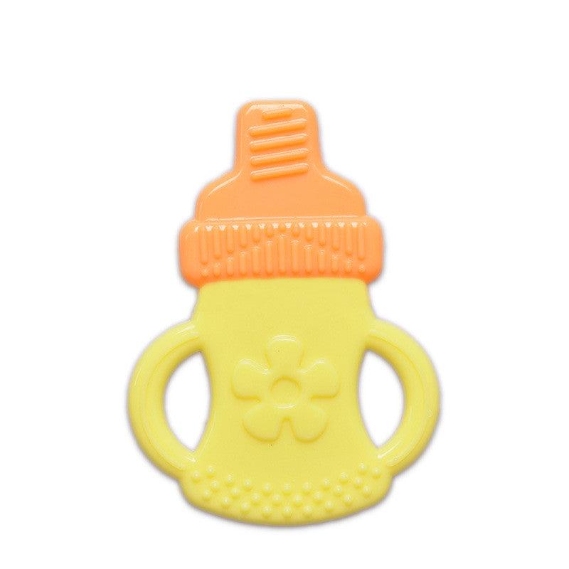 Toddlers Infants Baby Teething Toy Soft Silicone Fruit Teether Holder - Almoni Express