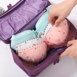 Travel Makeup Bags Women Multi-function 3-shelf Underwear Storage Bag - AL MONI EXPRESS