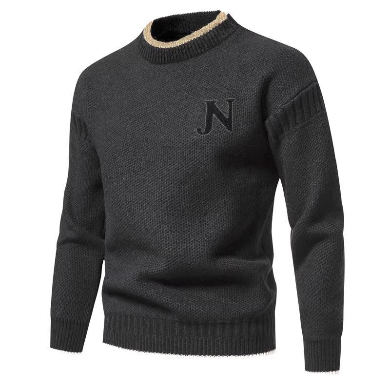 Trendy Leisure Warm Knitted Bottoming Shirt Youth Sweater - Almoni Express