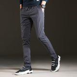 Trendy Slim Mens Pants Loose Cropped Sweatpants - Almoni Express