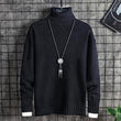 Turtleneck Sweater Men Korean Style Trend Thick Winter - Almoni Express