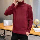 Turtleneck Sweater Plus Velvet Knitting Trend Of Self-cultivation All-match - Almoni Express