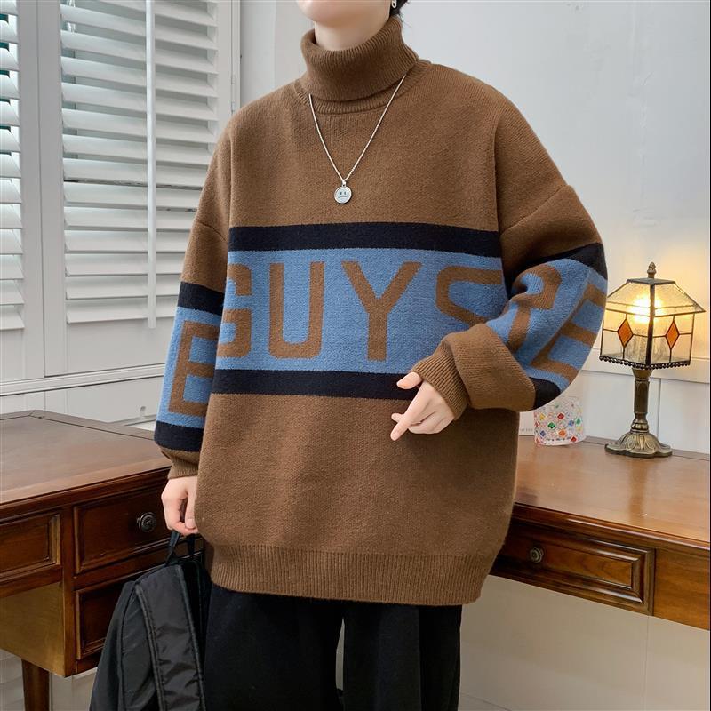 Turtleneck Sweater Thickened Sweater - Almoni Express