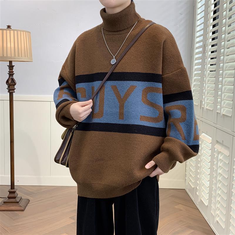 Turtleneck Sweater Thickened Sweater - Almoni Express