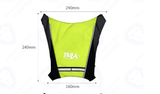 USB Rechargeable Reflective Vest Backpack with LED Turn Signal Light Remote Control Outdoor Sport Safety Bag Gear for Cycling - AL MONI EXPRESS