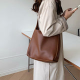 Versatile Large Capacity Women's Bucket Bag Retro Crossbody Japanese One Shoulder - AL MONI EXPRESS