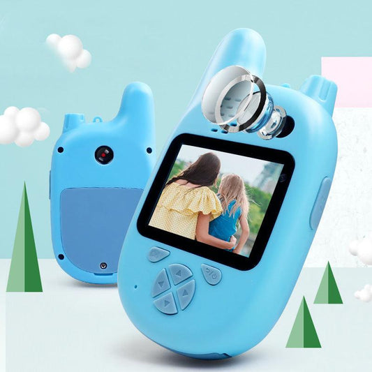 Walkie-Talkie Kids Camera Toys Mini HD Cartoon Cameras - Almoni Express