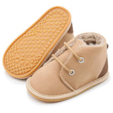 Warm And Velvet Baby Rubber-soled Non-slip Toddler Shoes - Almoni Express