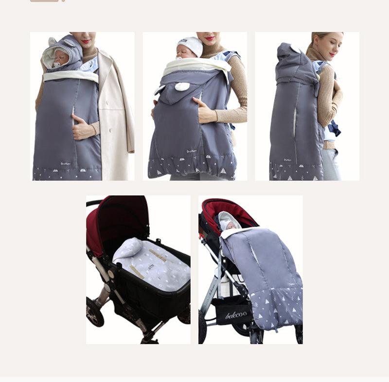 Warm Baby Carrier Cloak Cover Windproof Quilt Stroller Accessories - Almoni Express