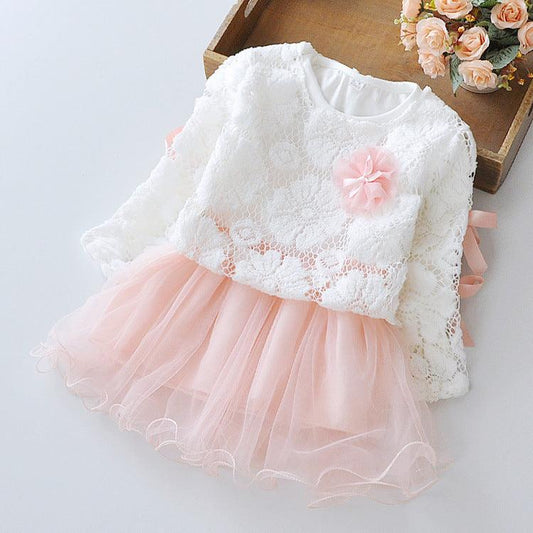 Wear a dress on behalf of autumn baby child Princess Dress girls dress baby clothes two piece autumn - Almoni Express