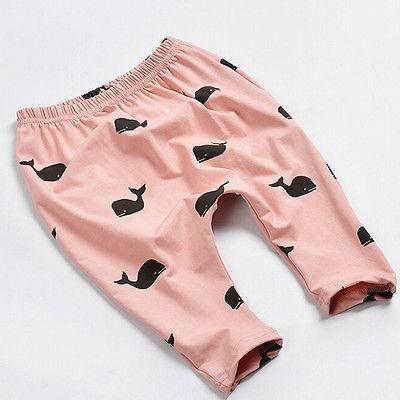 Whale Print Joggers - Almoni Express