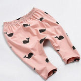 Whale Print Joggers - Almoni Express