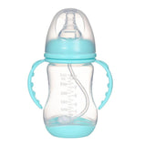 Wide Caliber PP Baby Bottle Anti-colic With Handle Straw Baby Feeding Bottle 180 240ML Optional Bulk - Almoni Express